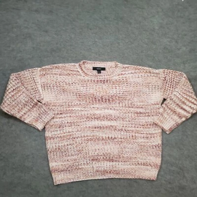 Suéter Forever 21 Mujer S Pequeño Rosa Beige Manga Larga Tejido Cuello Redondo Damas Foto 1 de 4