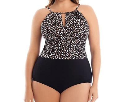 Catalina Suddenly Slim Para Mujer Talla Grande 1X Una Pieza Adelgazante Cuello Alto Foto 1 de 4