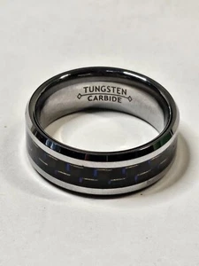 Men's Tungsten Carbide Ring Size 10 - Picture 1 of 5
