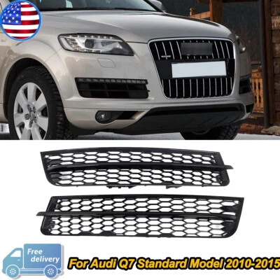 Front Bumper Lower Fog Lamp Light Grille Bezel Cover Trim Fits Audi Q7 2010~2015 — 第 1/4 张图片