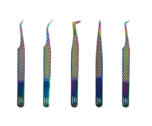 Eyelash Extension Tweezers Straight Curved Angled Tip 45 90 Degree Volume  - Picture 1 of 15