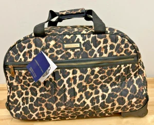 Adrienne Vittadini Quilted Nylon Carry On Rolling Duffle Bag MSRP $385 NWT - Picture 1 of 14
