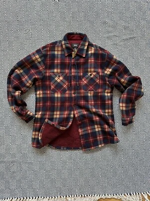 Chaqueta de granero Berkley Jensen a cuadros pelo alto polar imitación piel de oveja forro mediano Foto 1 de 4