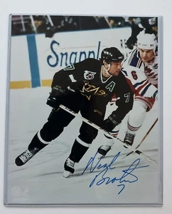 Fotografía fotografiada firmada 8x10 de estrellas de Neal Broten NHL hockey - Imagen 1 de 1