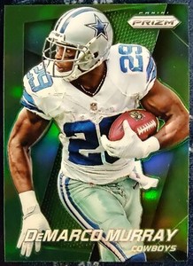 2014 Panini Prizm - DeMarco Murray - Green Prizm Parallel SP - Dallas Cowboys 