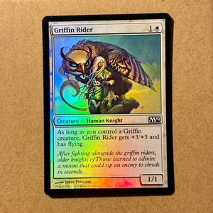 B3G3 ~ MTG ~ FOIL ~ Griffin Rider ~ M12 Magic Core Set 2012 ~ #20 ~ MP/HP - Picture 1 of 13