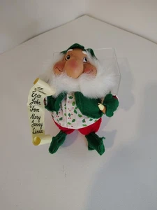 Babbo Natale Migliori Babbo Natale Elfo Verde Lista Cattivi 7" Alto *COSÌ COM'È* - Foto 1 di 4
