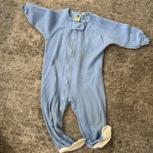 Set Of 2 Vintage Carter’s Size 3 Kids Warm One Piece Zip Up Pajamas W/ Feet - Picture 1 of 11