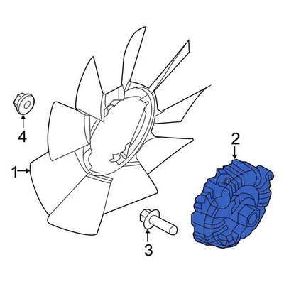 For Ford F-550 Super Duty 2015 Ford FC3Z8A616B Engine Cooling Fan Clutch Foto 1 de 4