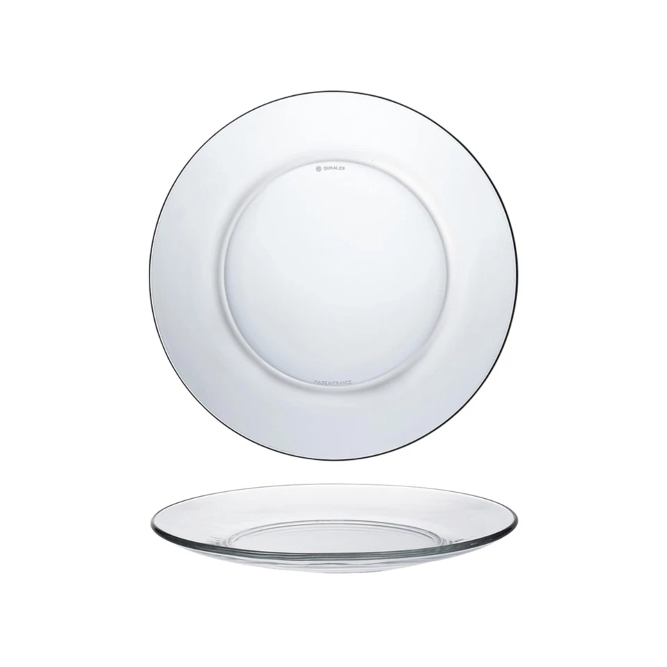Duralex Lys Clear 9.25 Inch Dinner Plate Set Of 6