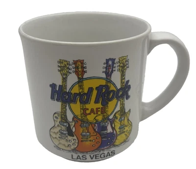 Hard Rock Cafe White Drinking Coffee Mug Cup Classic Logo - Image 1 of 4
