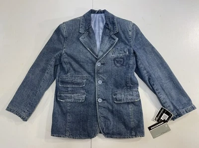 Jaqueta jeans feminina Y2k Rocawear azul jeans tamanho 10/médio blazer bordado nova com etiquetas - Imagem 1 de 4