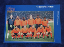 NETHERLANDS ORIGINAL TEAM CARD. 2000. VAN NISTELROOY. KLUIVERT. SEEDORF. DAVIDS