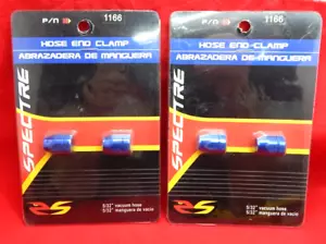 LOTE DE 2 PAQUETES Línea de vacío de aluminio anodizado azul Abrazadera Magna Extremo de manguera 5/32 - Imagen 1 de 3