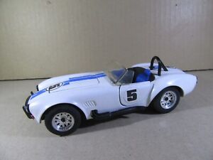 652W Majorette 4104 AC Cobra 427 Shelby Spider 1965 #5 White Club 1:24