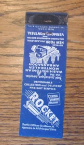 FUNDA DE CERILLA DE EMPRESA FERROVIARIA: CENTRAL VERMONT RAILWAY CUBIERTA DE CERILLA VACÍA -C19 - Imagen 1 de 2