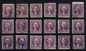 U075 United States USA 1932 Washington 3 cent multiple stamps - Picture 1 of 1