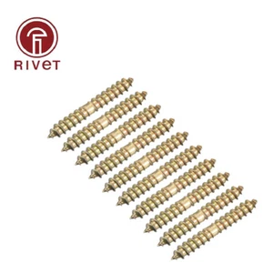 4x25mm Hanger Bolts, 10pcs Double Ended Thread Wood to Wood Dowel Screws - Picture 1 of 6