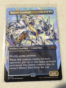 mtg borderless Riptide Gearhulk, mythic rare, Aetherdrift, unplayed - Picture 1 of 1
