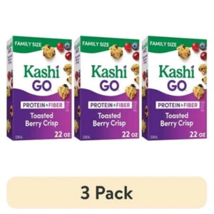 (3 pack) Kashi GO Breakfast Cereal, Protein Cereal, Family Breakfast, 22oz Box - Picture 1 of 6