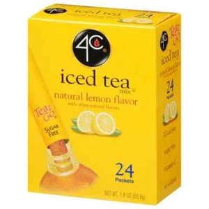 4C TEA2GO ICED TEA LEMONADE MIX SUGAR FREE 24-CT SAME-DAY SHIP - Picture 1 of 4
