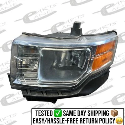 Farol de halogênio dianteiro esquerdo Ford Flex 2009-2012 fabricante de equipamento original LH - Imagem 1 de 4