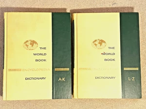 The World Book Encyclopedia Dictionary Set - 1963 - 2 Volumes - Picture 1 of 7