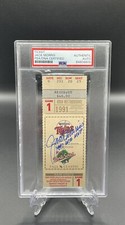 Jack Morris Autograph Signed1991 World Series Game 1 Ticket W/ 1991 WS MVP PSA