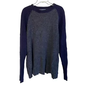 Rip Curl Mens Pullover Sweater Wool Blend XL Blue and Grey - Picture 1 of 3