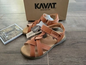 NEU KAVAT LEDER-SANDALEN GR. 29 SANDALEN HALBSANDALEN ECHTLEDER ORANGE MÄDCHEN - Bild 1 von 12