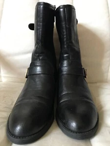 Unisa Black Vegan Leather Ankle Boot Women 9 - Picture 1 of 6