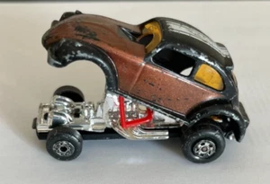 1972 Vintage Matchbox Lesny Superfast No.46 Hot Chocolate VW Beetle Copper/Brown - Picture 1 of 4