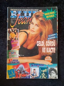 Claudia Schiffer COVER Duran Duran, U2, THRASH METAL VINTAGE TURKISH MAGAZINE - Picture 1 of 13