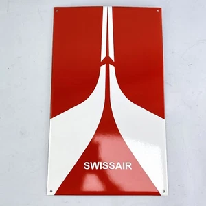Swissair Logo 50x30 cm Enamel Sign - Picture 1 of 4