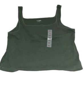 Camiseta sin mangas nueva con etiquetas antigua azul marino XXL verde medio sin mangas - Imagen 1 de 6