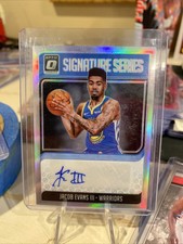 2018-19 Panini Donruss Optic - Signature Series Choice #SG-JEV Jacob Evans...