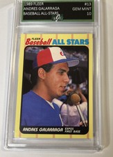 1989 Fleer Baseball All-Stars Montreal Expos EJE GEM 10 #13 Andres Galarraga