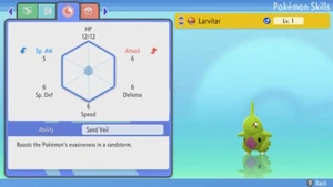 Pokémon Diamante Brillante Perla Brillante BDSP - Larvitar 6IV Brillante - Imagen 1 de 3
