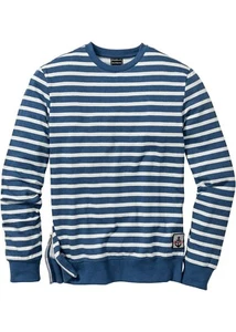 SAILOR FELPA MAGLIA MAGLIONE UOMO AZZURRO BIANCA GIROCOLLO TAGLIA 68 / 70 - 4XL - Foto 1 di 9