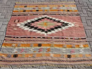 Alfombra mediana Kilim alfombras turcas para sala de estar Kelim Alfombra de dormitorio - Imagen 1 de 10
