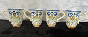 Fitz & Floyd Ricamo Mugs Lot of 4 - Picture 1 of 19