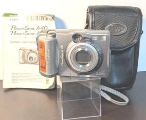 Canon Powershot A40 2MP Vintage Compact Digital Camera Digicam Y2K - Picture 1 of 19
