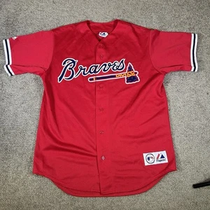 Atlanta Braves Trikot Jeff Francoeur Majestic Rot Baseball Herren L MLB Baseball - Bild 1 von 14