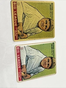 Babe Ruth 1934 Goudey Topps Licensed R&N China Co Porcelain Metal RARE 2/50 4/50 - Picture 1 of 7