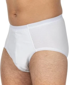 Herren Inkontinenz Hosenpolster 100 % Baumwolle waschbar Slips Schlüpfer UK - Bild 1 von 6