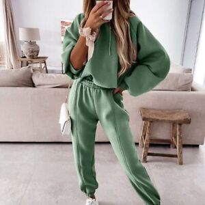Womens Lounge Wear Set Ladies 2 PCS Tracksuits Joggers Oversized Casual Hoodies