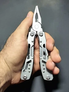 14 in 1 Multi Tool Kit Folding Pocket Knife Multifunction Stainless Steel Pliers - Picture 1 of 14
