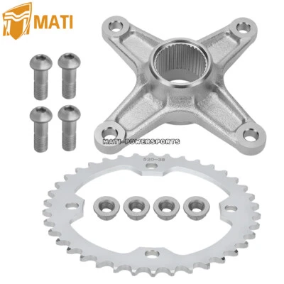 EIXO DE COLARINHO CUBO RODA DENTADA TRASEIRA Para 04-13 YAMAHA YFZ450 RAPTOR 700 700R 06-24 - Imagem 1 de 4