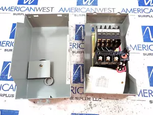 New Allis Chalmers RQ21 Enclosed Starter Size 0 XL-0 DCO*R 230V Coil 600V 3P - Picture 1 of 12