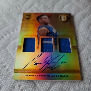 2014 Panini Aaron Gordon Gold Standard Auto Rookie Triple Jersey Card - Picture 1 of 6